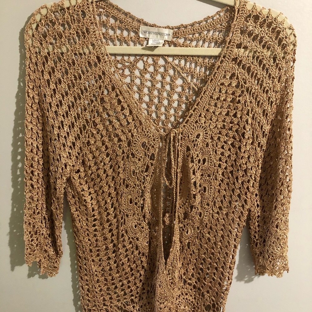 Worthington crochet cardigan